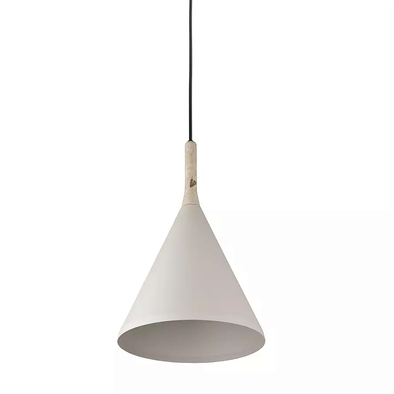 Подвесной светильник с плафоном в форме конуса Opaque Lamp Бежевый в Самаре | Loft Concept 