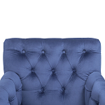 Кресло Addison Chic Armchair deep blue velour варинант исполнения - 4 | Loft Concept в Самаре