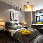 Подвесной светильник с белыми изящными декоративными лепестками Volumetric Petal Lamp варинант исполнения - 6 | Loft Concept в Самаре