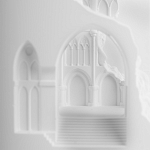 Встраиваемый в стену гипсовый светильник под покраску с эффектом разрушенной стены Antiquity Athena варинант исполнения - 8 | Loft Concept в Самаре