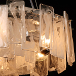 Люстра круглая с подвесными прямоугольными пластинами из стекла Glacier Panels варинант исполнения - 5 | Loft Concept в Самаре