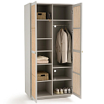 Шкаф с двумя дверцами из плетеного ротанга Tomio Wicker Furniture варинант исполнения - 4 | Loft Concept в Самаре