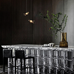 Подвесной светильник с прозрачной стеклянной птичкой Serip Voa варинант исполнения - 9 | Loft Concept в Самаре