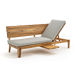 Садовый диван-трансофрмер Kate серый варинант исполнения - 7 | Loft Concept в Самаре