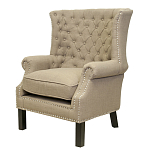 Кресло Charlie Armchair brown flax варинант исполнения - 3 | Loft Concept в Самаре