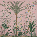 Обои ручная роспись Amazonia Florence Pink dyed silk варинант исполнения - 1 | Loft Concept в Самаре