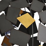 Люстра в форме сферы с декором из металлических квадратов Path to the Stars варинант исполнения - 1 | Loft Concept в Самаре