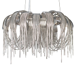 Люстра подвесная круглая с изогнутыми металлическими дугами и ниспадающими цепочками 65 см Atlantis Chain варинант исполнения - 15 | Loft Concept в Самаре