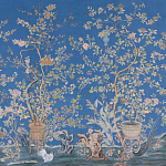 Обои ручная роспись Houghton Canton Blue варинант исполнения - 2 | Loft Concept в Самаре