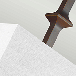 Бра с прямоугольным тканевым абажуром белого цвета Feiss варинант исполнения - 7 | Loft Concept в Самаре