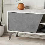 ТВ-тумба с 3-мя дверцами и полками Grey Albe TV Stand варинант исполнения - 5 | Loft Concept в Самаре