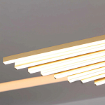 Люстра в виде распахнутых крыльев из тонких металлических планок Flight of Freedom варинант исполнения - 7 | Loft Concept в Самаре