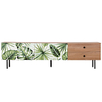 Длинная ТВ-тумба с принтом на ящиках Elise TV Stand варинант исполнения - 2 | Loft Concept в Самаре