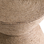 Приставной стол с отделкой из джута Juti D30 см варинант исполнения - 4 | Loft Concept в Самаре