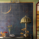 Обои ручная роспись Tsukimi Original colourway on gilded silk with antiquing варинант исполнения - 2 | Loft Concept в Самаре