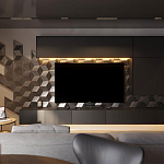 Гипсовая 3D панель с принтографией PM-107 варинант исполнения - 1 | Loft Concept в Самаре