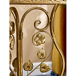 Столик приставной золотистый с орнаментом на столешнице Tanzania варинант исполнения - 6 | Loft Concept в Самаре