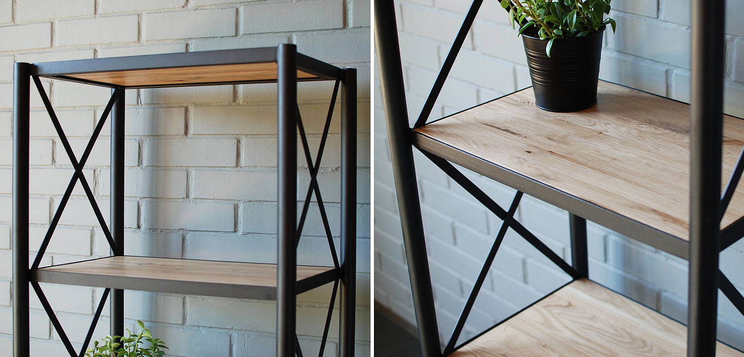 Стеллаж Pheobe Industrial Metal Rust Rack Стеллаж Pheobe Industrial Metal Rust Rack - Loft-Concept в Самаре