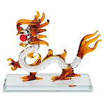 Декоративная стеклянная статуэтка Дракон Glass Dragon Statuette варинант исполнения - 1 | Loft Concept в Самаре