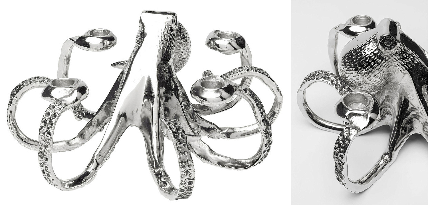Подсвечник Chrome Octopus Подсвечник Chrome Octopus - Loft-Concept в Самаре
