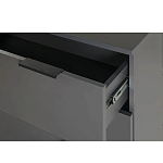 Комод цвета графит с 3-мя ящиками Strict Lines  варинант исполнения - 6 | Loft Concept в Самаре