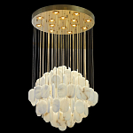 Люстра с овальными подвесками из натурального камня Spatial Composition варинант исполнения - 6 | Loft Concept в Самаре