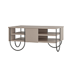Стол журнальный прямоугольной формы с 2-мя полками бежево-серого цвета NORFOLK LIGHT MOCHA варинант исполнения - 1 | Loft Concept в Самаре