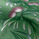 Обои ручная роспись Silk Tree Colourway SC-92 on Emerald Green dyed silk варинант исполнения - 3 | Loft Concept в Самаре