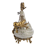 Чаша для фруктов из фарфора бронзовыми фигурками леопардов Eden Garden варинант исполнения - 4 | Loft Concept в Самаре