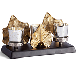 Подсвечник Cozy Light с декором кленовыми листьями варинант исполнения - 1 | Loft Concept в Самаре