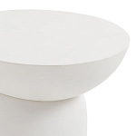 Приставной столик белого цвета Tori варинант исполнения - 3 | Loft Concept в Самаре