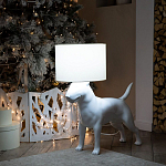 Лампа COLLECTION OF DOGS с абажуром Бультерьер варинант исполнения - 10 | Loft Concept в Самаре