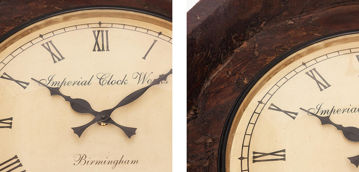 Часы Antique Indian Mango Tree Clock Часы Antique Indian Mango Tree Clock - Loft-Concept в Самаре