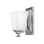 Бра с белым матовым плафоном на прямоугольном основании цвета хром Hinkley варинант исполнения - 1 | Loft Concept в Самаре