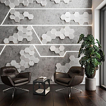 Гипсовая 3D Панель M-47 варинант исполнения - 2 | Loft Concept в Самаре