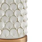 Настольная лампа покрытая лепестками белых цветов Fancy Calla Lily варинант исполнения - 1 | Loft Concept в Самаре