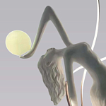 Торшер белая статуэтка Девушка Girl Carries Light Balls варинант исполнения - 1 | Loft Concept в Самаре