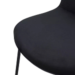 Стул черный с обивкой из велюра Black Archie Chair варинант исполнения - 5 | Loft Concept в Самаре