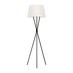 Торшер на трех тонких перекрещенных ножках с белым конусным абажуром из льна Feiss варинант исполнения - 1 | Loft Concept в Самаре