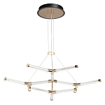 Люстра с геометрической конструкцией из вытянутых цилиндрических плафонов Hex Scaffold  варинант исполнения - 2 | Loft Concept в Самаре