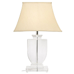 Настольная лампа хрустальная с бежевым абажуром Perfect варинант исполнения - 1 | Loft Concept в Самаре