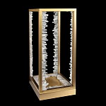 Настольная лампа прямоугольная с декоративными элементами в виде кристаллов Smooth Shine варинант исполнения - 2 | Loft Concept в Самаре