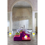 Дизайнерское кресло зеленое Poltronova Sofo Verosa Green Pink Armchair варинант исполнения - 8 | Loft Concept в Самаре