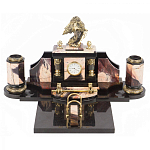 Настольный письменный набор из яшмы с декором в виде орла Manager Organizer варинант исполнения - 1 | Loft Concept в Самаре