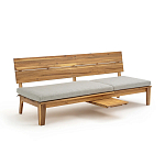 Садовый диван-трансофрмер Kate серый варинант исполнения - 6 | Loft Concept в Самаре