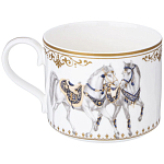 Чайный сервиз из фарфора с изображением лошадей на 6 персон 14 предметов Porcelain Horse Set варинант исполнения - 4 | Loft Concept в Самаре