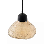Подвесной светильник с янтарным фактурным плафоном Lamp with Frozen Glass Effect варинант исполнения - 2 | Loft Concept в Самаре
