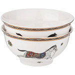 Сервиз обеденный из фарфора с изображением лошадей на 6 персон 23 предмета Porcelain Horse Set  варинант исполнения - 2 | Loft Concept в Самаре