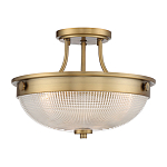 Потолочный светильник со стеклянным плафоном в виде купола Quoizel варинант исполнения - 11 | Loft Concept в Самаре