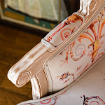 Кресло из массива бука серое с растительным орнаментом Raffael Floral Grey Armchair варинант исполнения - 5 | Loft Concept в Самаре